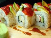 Sushi invertido fresa