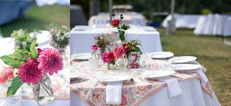 Inspírate: Las mesas de una boda en el campo