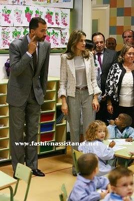 Los Príncipes de Asturias inauguraron el nuevo curso escolar en La Rioja. El look de Dña. Letizia