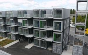 El barrio de 100 apartamentos-contenedor para estudiantes. | Elmundo.es