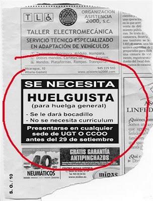 ¡Atención pregunta!, ¿harás huelga el 29-S?, ¿sí?, ¿no?, ¿por qué?