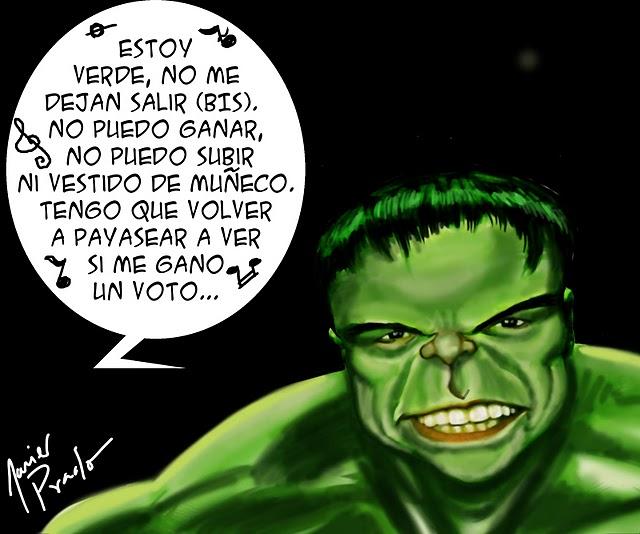 Gónzalo Alegría: Hulk no, enanito verde