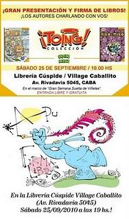 COLECCION TOING!: PRESENTACION CON LOS AUTORES