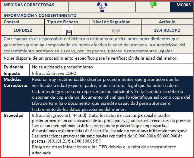 Auditoría LOPD(V). Información y Consentimiento