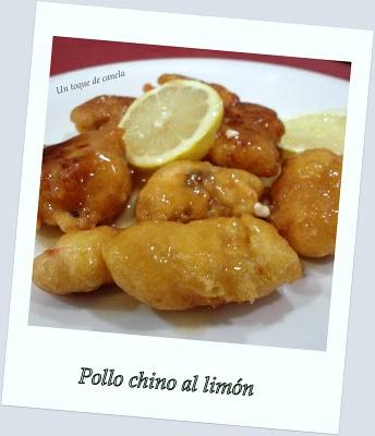 Pollo chino al limón.