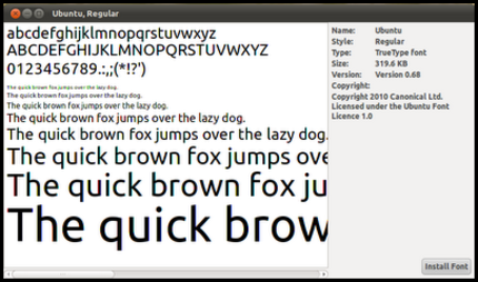 ubuntu font