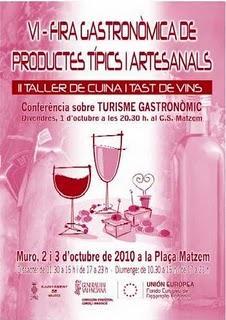 Muro. VI Fira Gastronòmica de Productes Típics i Artesanals 2010 - Festa del 9 d'Octubre 2010