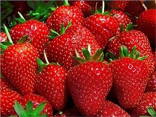 Fresas con corazón
