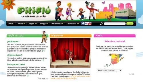 El Corte Inglés lanza pitiflu.es, su portal para niños y padres