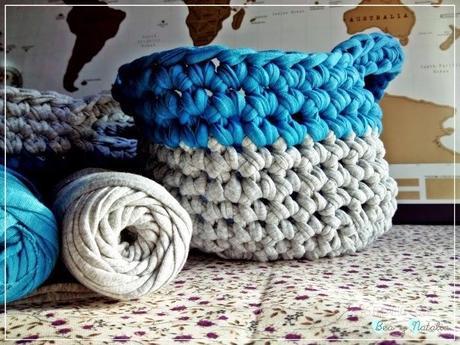 Cestos de trapillo combinados III Cestos de trapillo combinados III