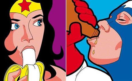 Secret Life of Suoperheroes :: serie de ilustraciones de Gregoire Guillemin