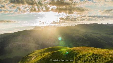 Atardecer viajero en Francia, Europa