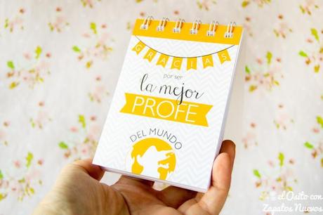 regalo profes chuches libreta personalizado curso regaliz