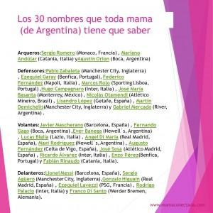 Los 30 nombres que toda #mamaconectada (argentina) debe saber mundial2014 3