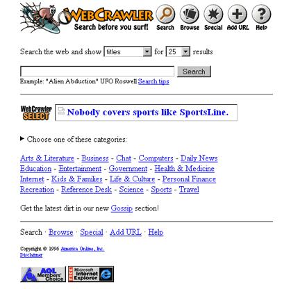 Web Crawler 1993