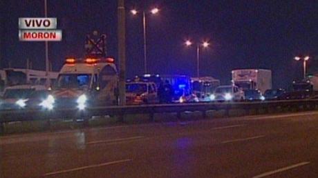 Choque múltiple en el Acceso Oeste a la altura de Morón deja tres heridos