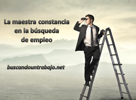 constancia en la búsqueda de empleo