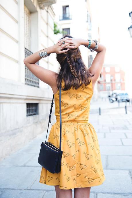 Pepa_Love_Dress-Yellow-Fishtail_Braid-Outfit-Street_Style-3