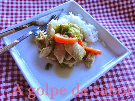 Pollo con salsa teriyaki