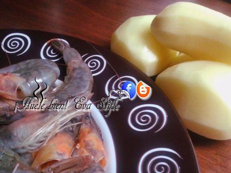 Ensaladilla de langostinos y patatas