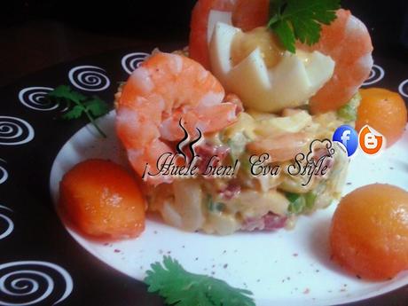 Ensaladilla de langostinos y patatas