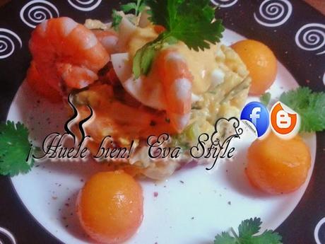 Ensaladilla de langostinos y patatas