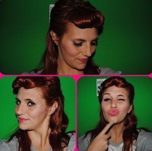 Peinados pin up pelo largo