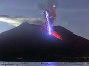 Relámpago Azul volcán Sakurajima