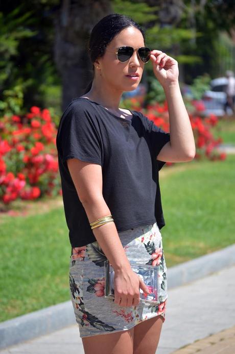 Outfit | Floral skirt