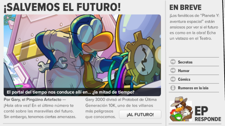 diario completo Noticias de Club Penguin #447: Salvemos el Futuro