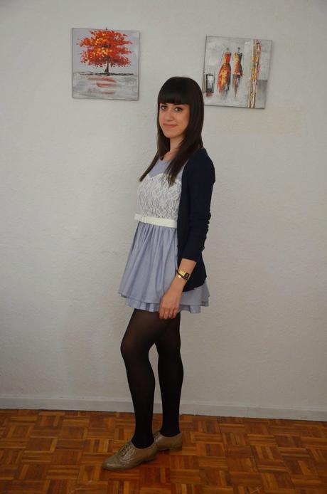 Oasap: Sweet Lace Trim Sleeveless Dress