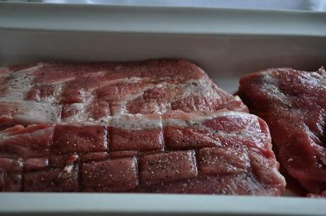 Costillas de cerdo con salsa barbacoa