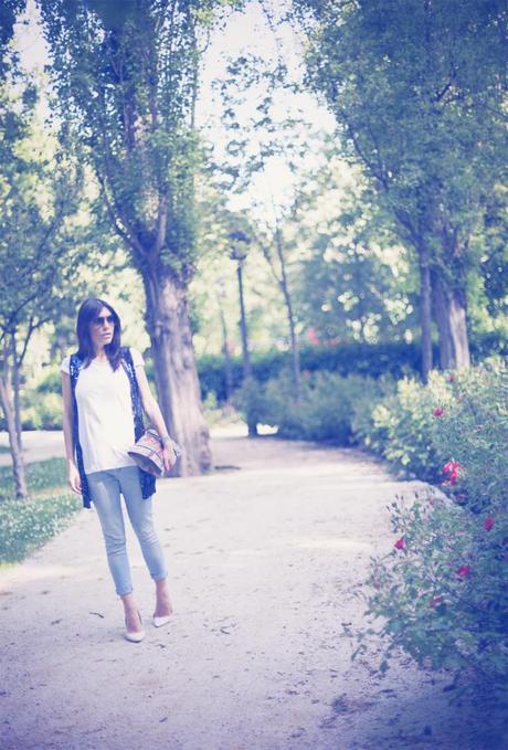 street style barbara crespo chic symphatique bag retiro madrid fashion blogger outfit blog de moda