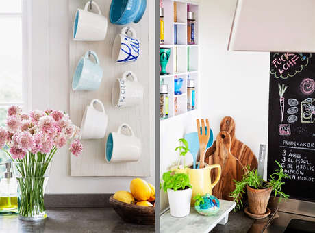 DECORACIÓN EN ROSA Y TURQUESA EN UNA CASA ESCANDINAVA