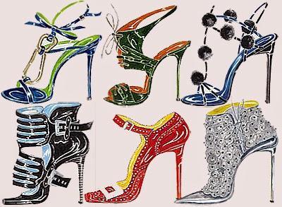 Imprimibles de zapatos Manolo Blahnik  #DIARIODECO5