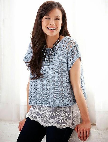 2111.- Ropa Crochet: Top de ganchillo