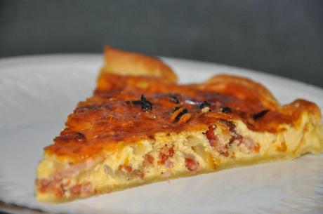 Quiché De Bacon, Cebolla y Queso