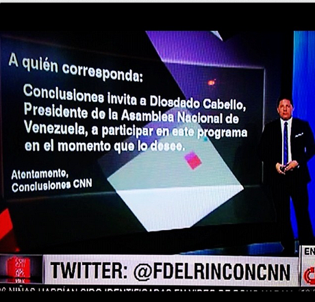 Diosdado Cabello bloquea en twitter a F. Del Rincón