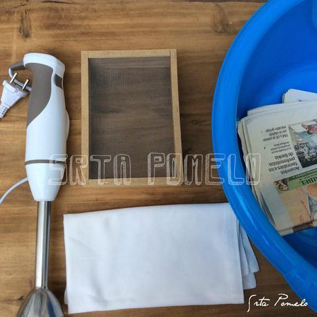 DIY: papel reciclado.