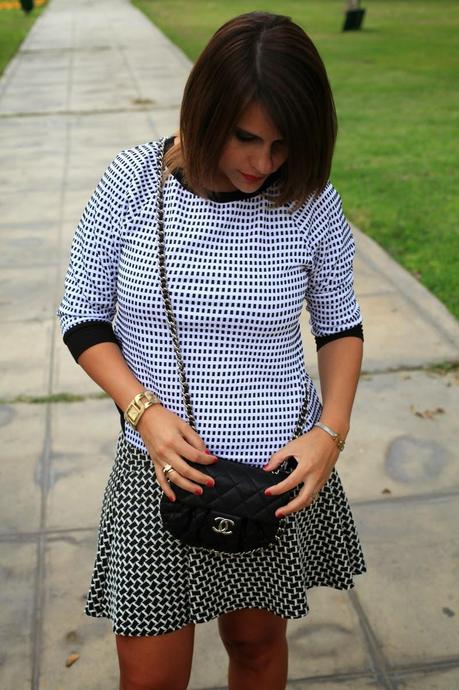 chanel, mezclar estampados, mis looks, outfit post, mixing prints, fashion blogger , new york 