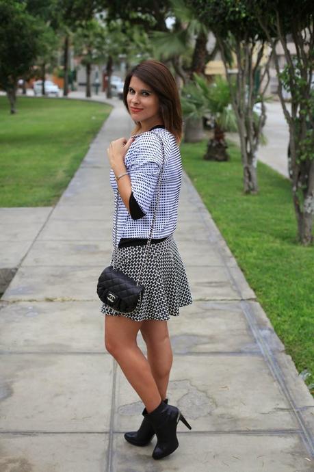 chanel, mezclar estampados, mis looks, outfit post, mixing prints, fashion blogger , new york 