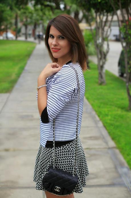 Chanel, mezclar estampados, mixing prints, mis looks, outfit post, fashion blogger, Qué me pongo