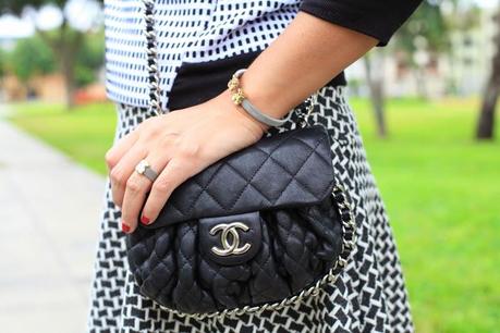 chanel, mezclar estampados, mis looks, outfit post, mixing prints, fashion blogger , new york 