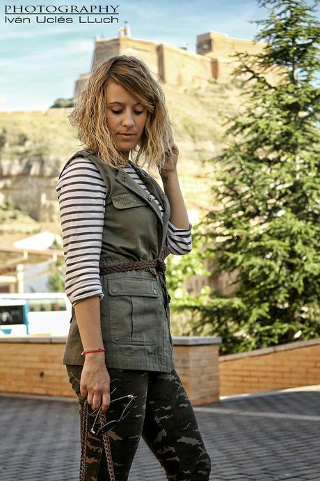 Estampado militar + rayas