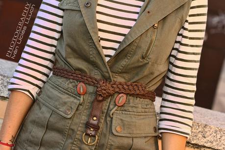 Estampado militar + rayas