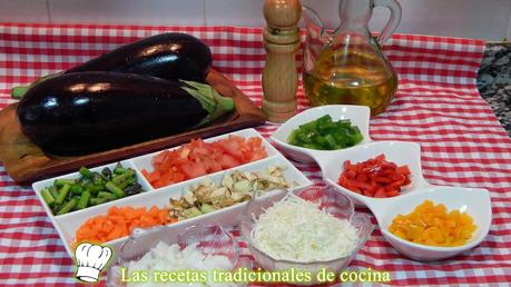 Receta fácil de berenjenas rellenas de verduras