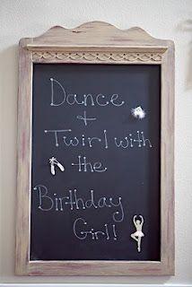 Fiestas de cumpleaños temáticas: pequeñas bailarinas.