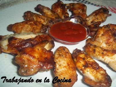 Alitas de pollo buffalo.