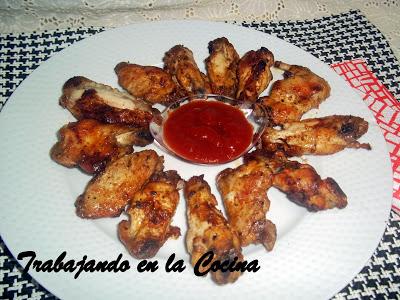 Alitas de pollo buffalo.