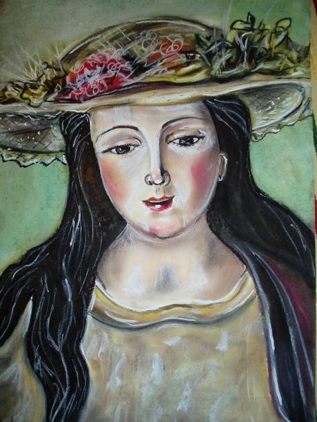 Iconografía de la Pastora de Cantillana: Retrato a pastel.